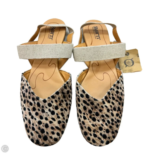Shoes Flats By Born In Animal Print, Size: 10