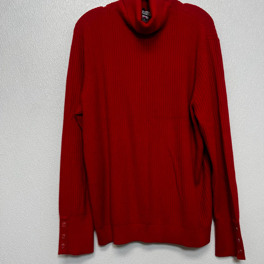 Sweater By Talbots In Red, Size: Xl