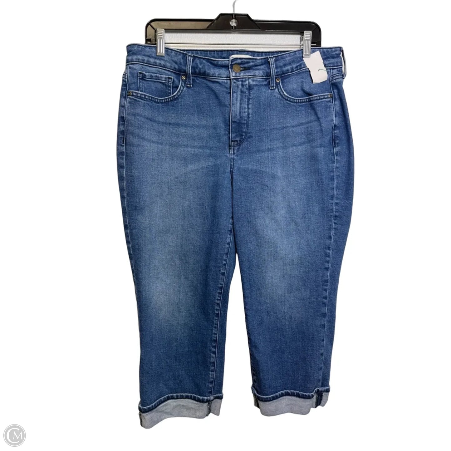 Jeans Cropped By Not Your Daughters Jeans In Blue Denim, Size: 12