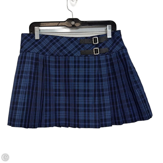 Skirt Mini & Short By Steve Madden In Plaid Pattern, Size: 8