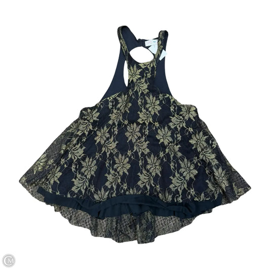 Tank Top By Free People In Black & Gold, Size: Xs