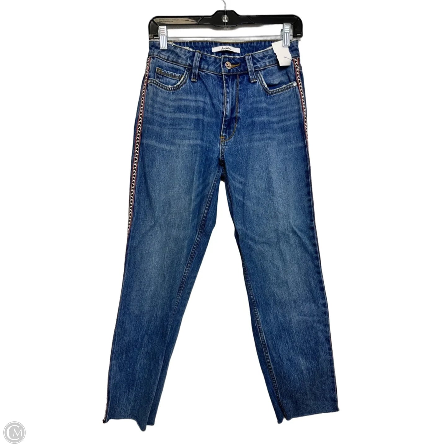 THE MARY JANE HIGH RISE STRAIGHT CROP Jeans By Sam Edelman In Blue Denim, Size: 26