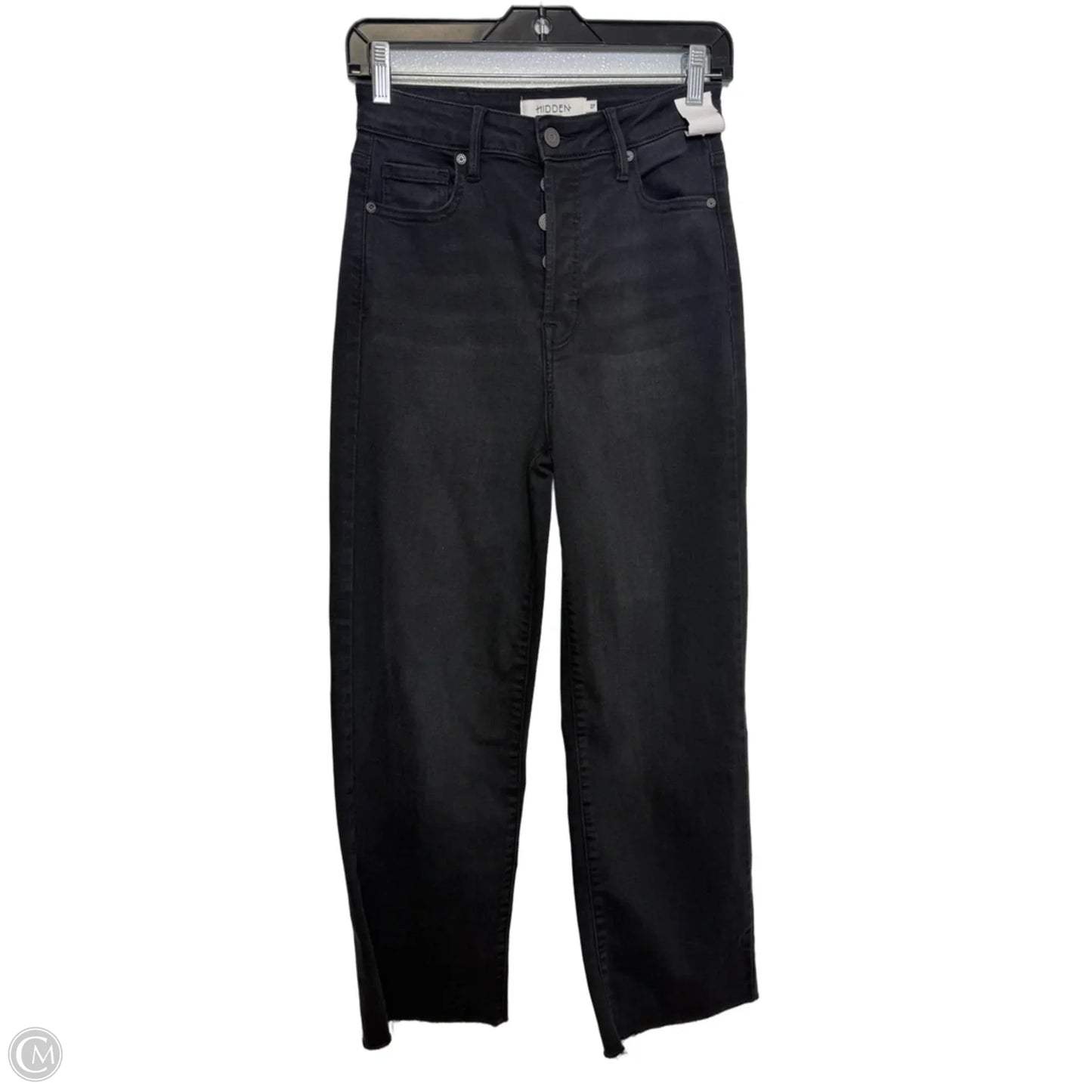 Jeans Wide Leg By Hidden In Black Denim, Size: 4