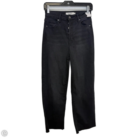Jeans Wide Leg By Hidden In Black Denim, Size: 4