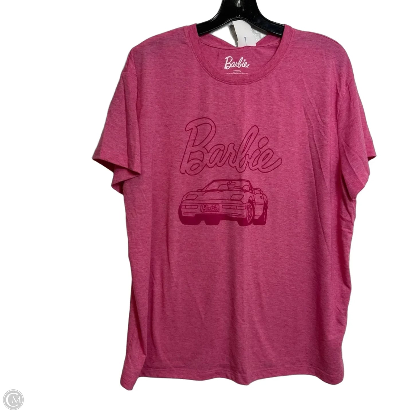 Barbie Top Short Sleeve By Clothes Mentor In Pink, Size: Xxl
