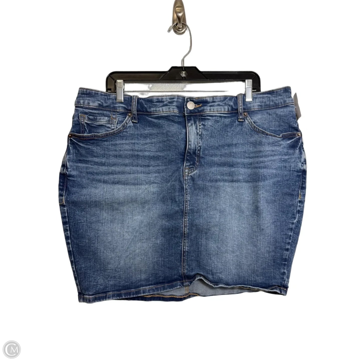 Skirt Mini & Short By Torrid In Blue Denim, Size: 18