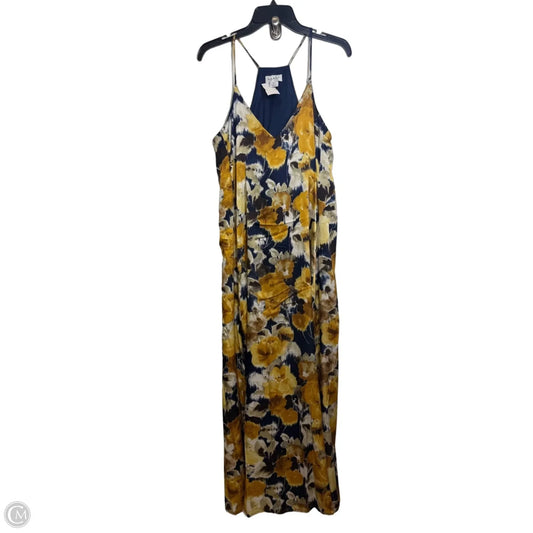 Dress Casual Maxi By Nicole Miller In Floral Print, Size: L