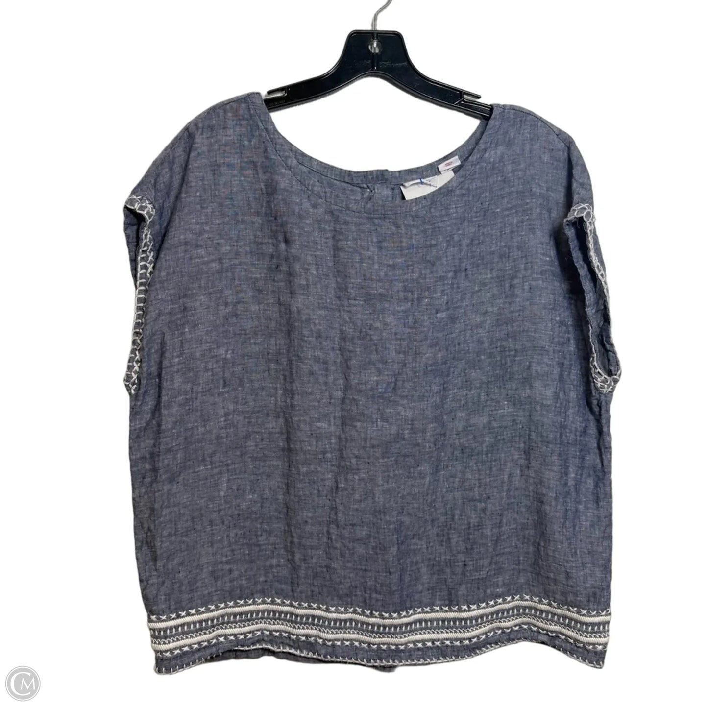 Top Sleeveless By Sigrid Olsen In Blue, Size: L