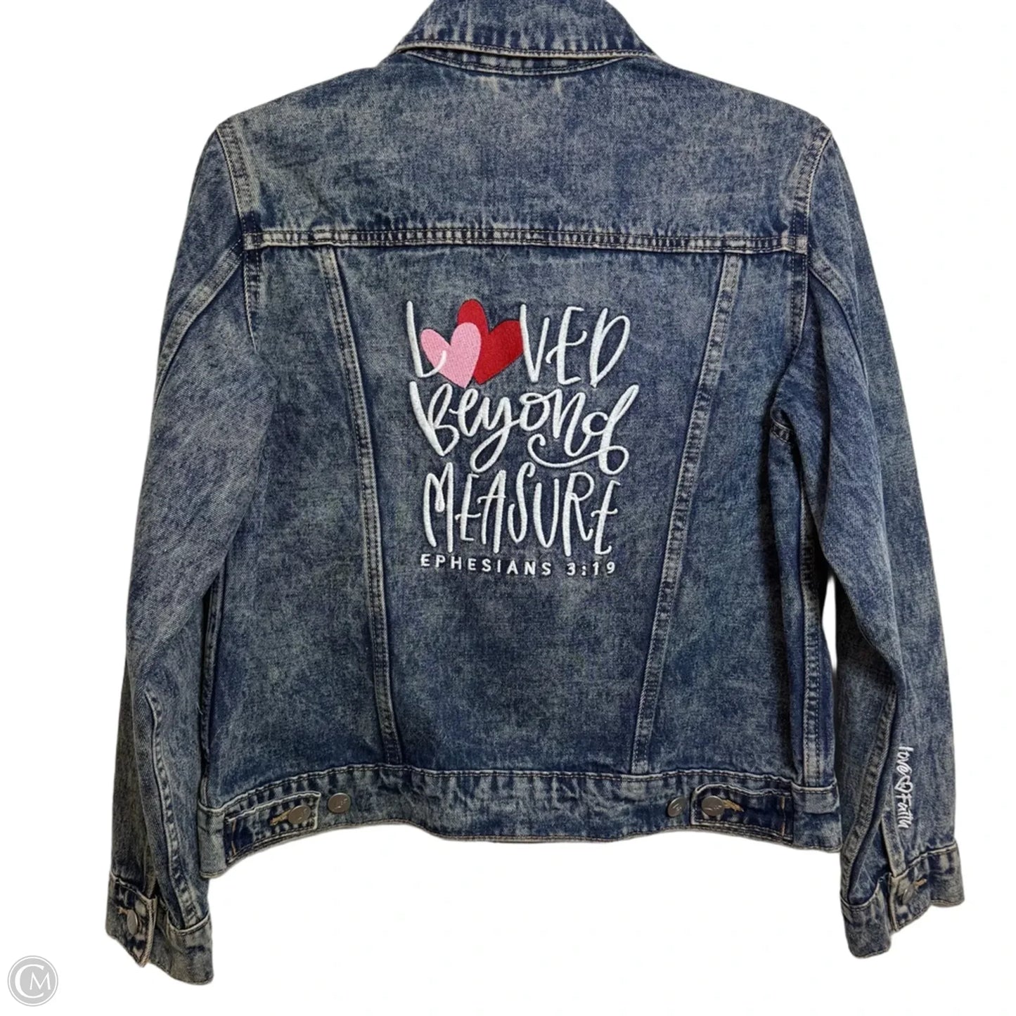 Jacket Denim By Clothes Mentor In Blue Denim, Size: S