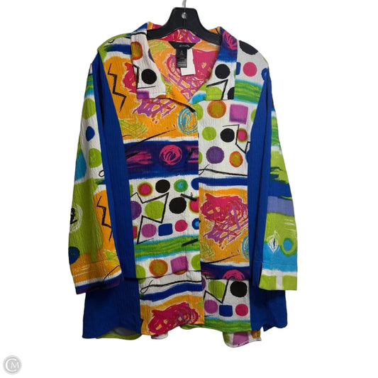 Top Long Sleeve By Ali Miles In Multi-colored, Size: 2x