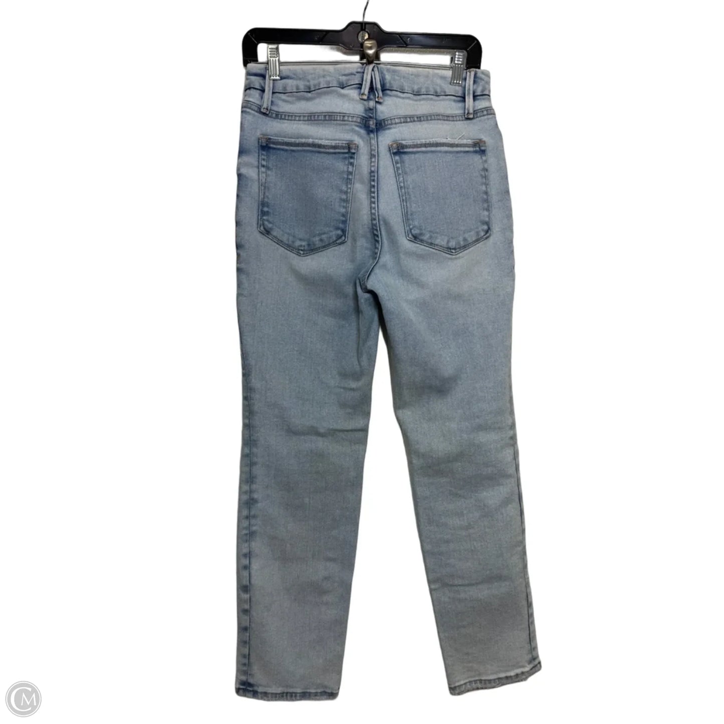 Jeans Straight By Good American In Blue Denim, Size: 6