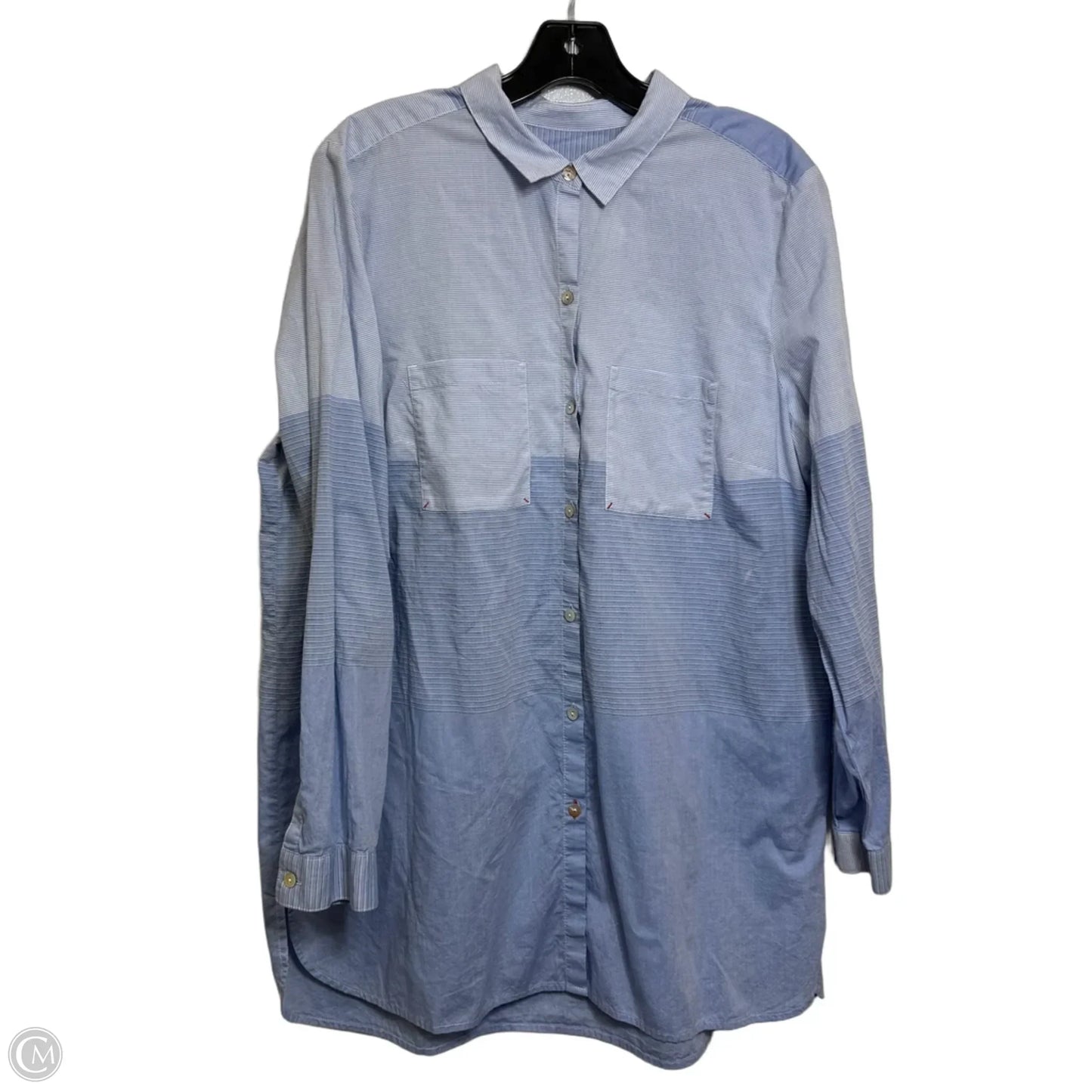 Top Long Sleeve By J. Jill In Blue, Size: L