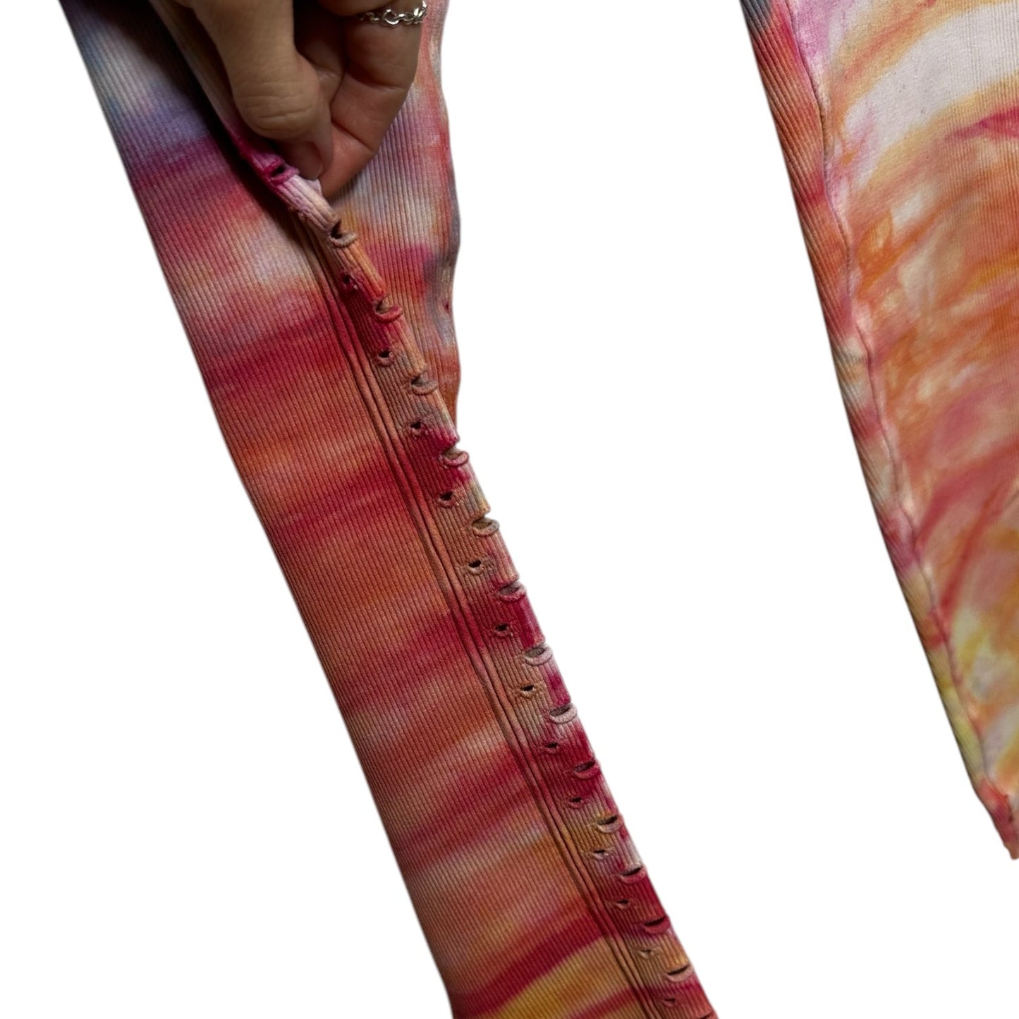 Athletic Leggings By Spiritual Gangster In Tie Dye Print, Size: M:L