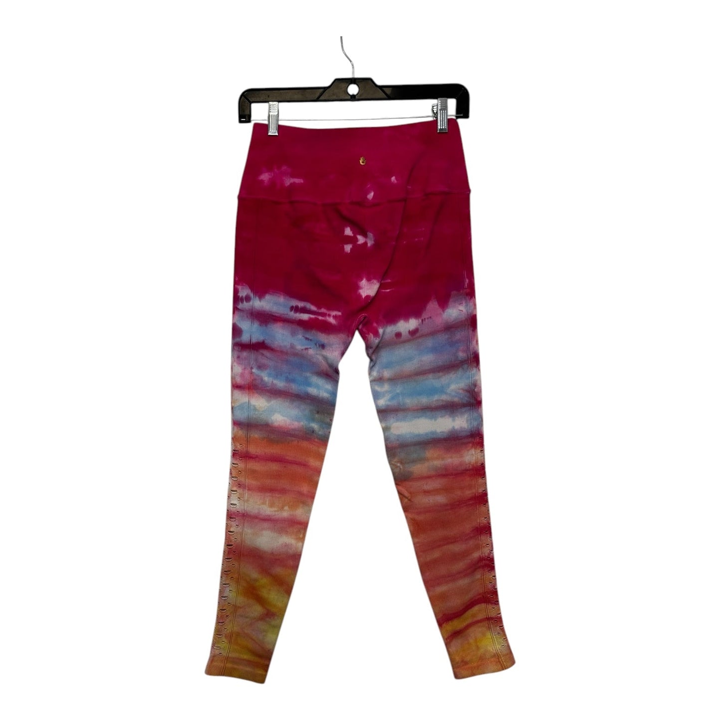 Athletic Leggings By Spiritual Gangster In Tie Dye Print, Size: M:L