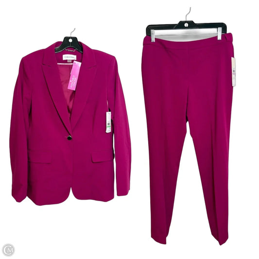 Pants Suit 2pc By Calvin Klein In Pink, Size: 6/8