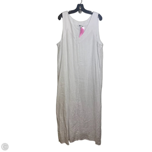 Dress Casual Maxi By Dkny In White, Size: Xl