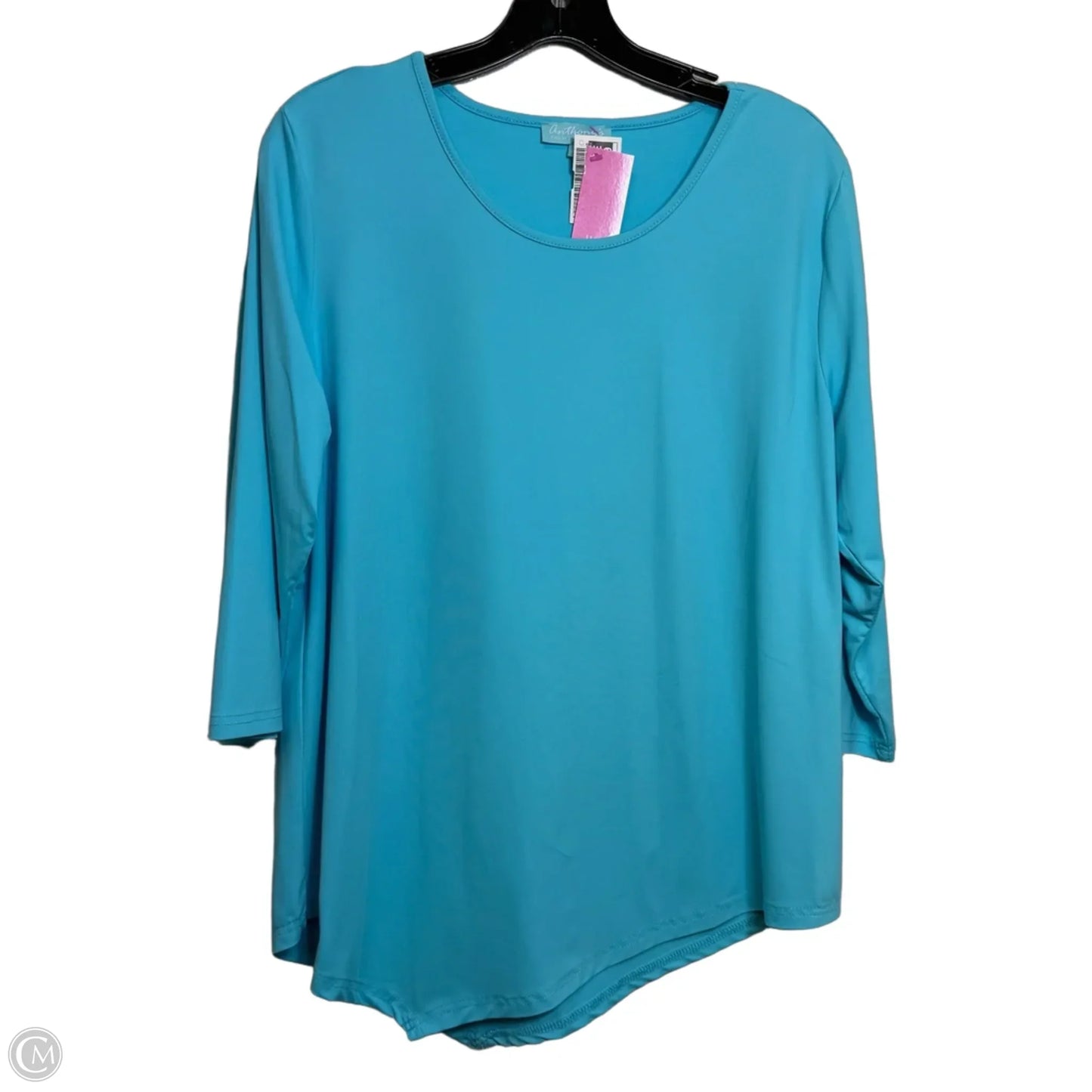 Top Long Sleeve Basic By Clothes Mentor In Blue, Size: Xl