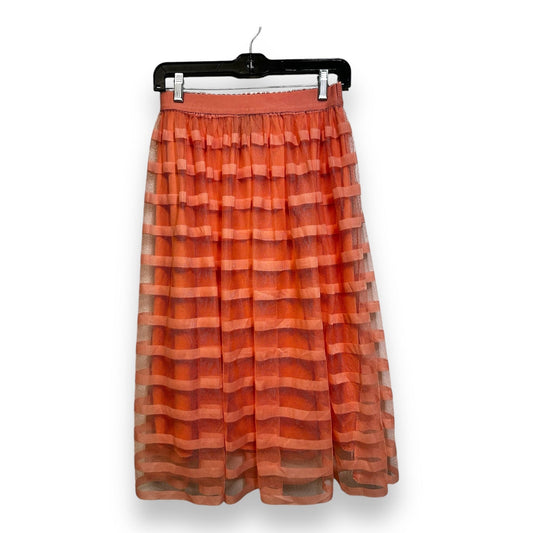 Skirt Midi By Clothes Mentor In Peach, Size: Sp