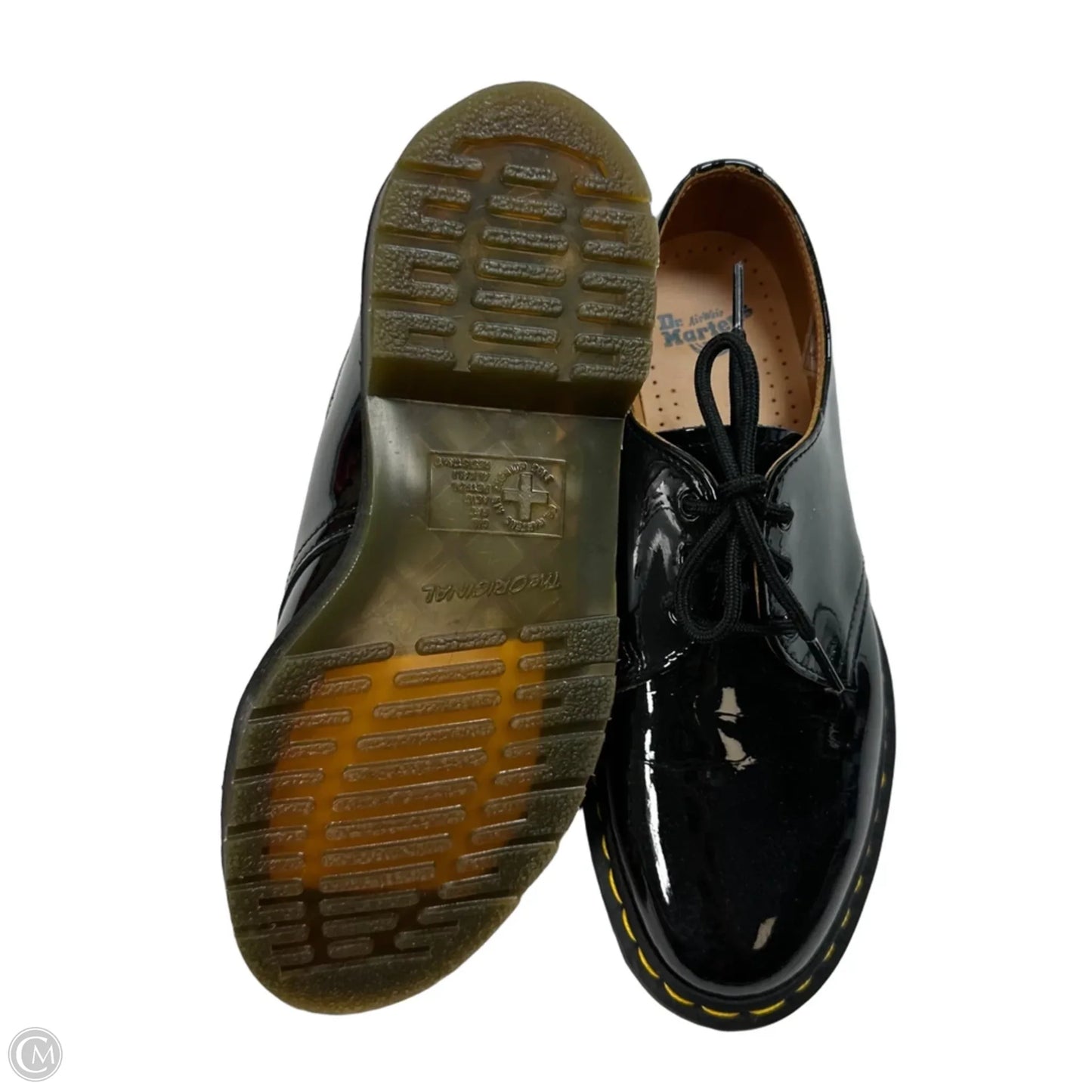 Shoes Flats By Dr Martens In Black, Size: 8