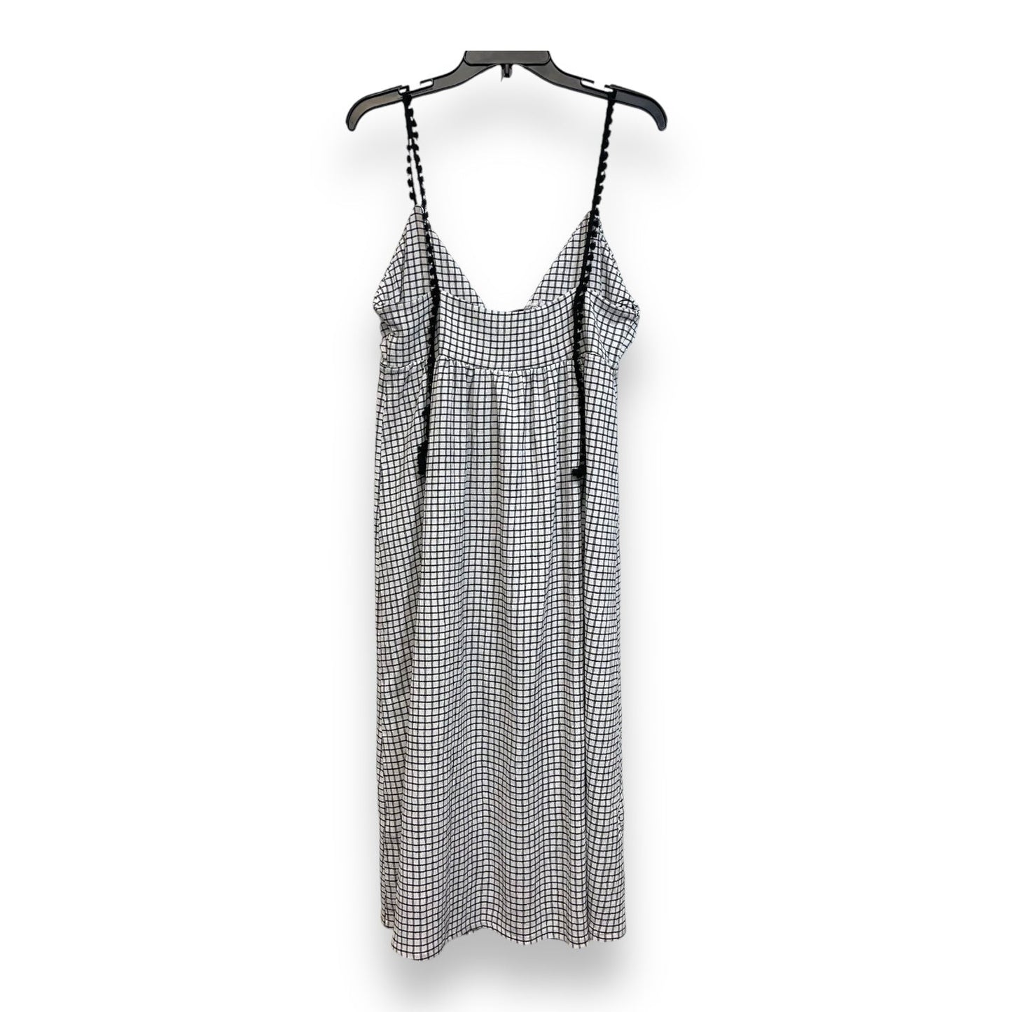 Dress Casual Midi By Zara In Checkered Pattern, Size: M