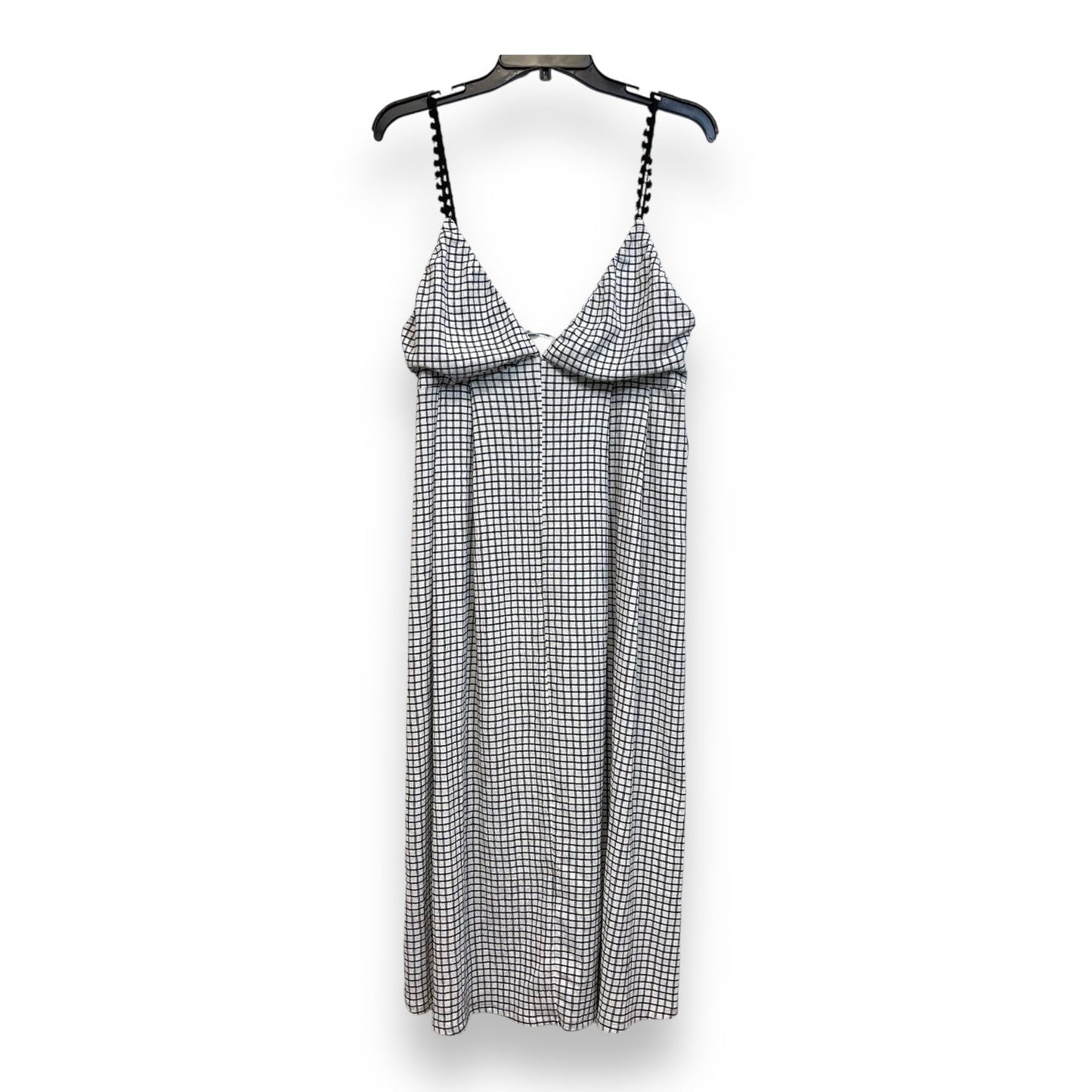 Dress Casual Midi By Zara In Checkered Pattern, Size: M