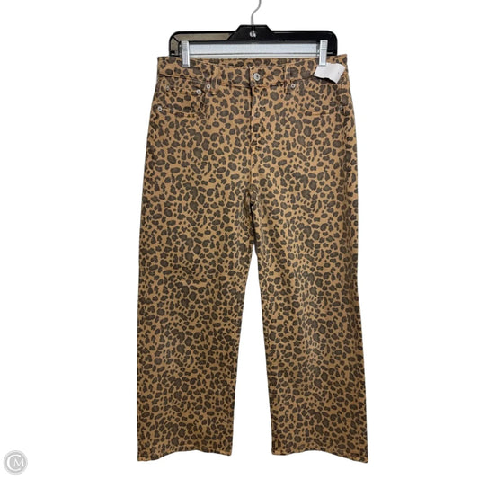 Pants Cropped By American Eagle In Animal Print, Size: 4
