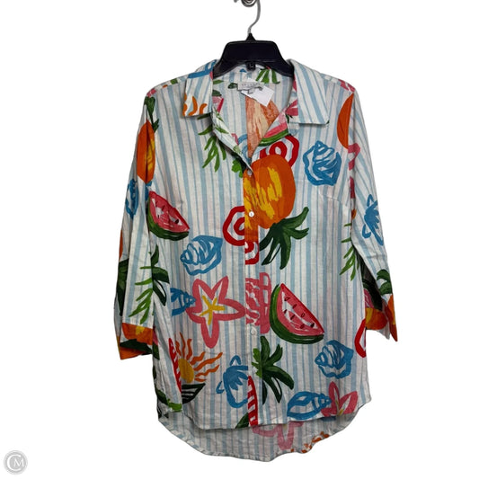 Top Long Sleeve By Clothes Mentor In Multi-colored, Size: L