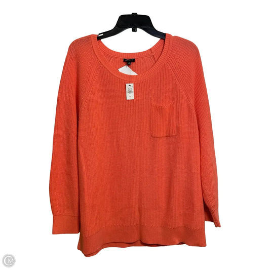 Sweater By Talbots In Orange, Size: 2x