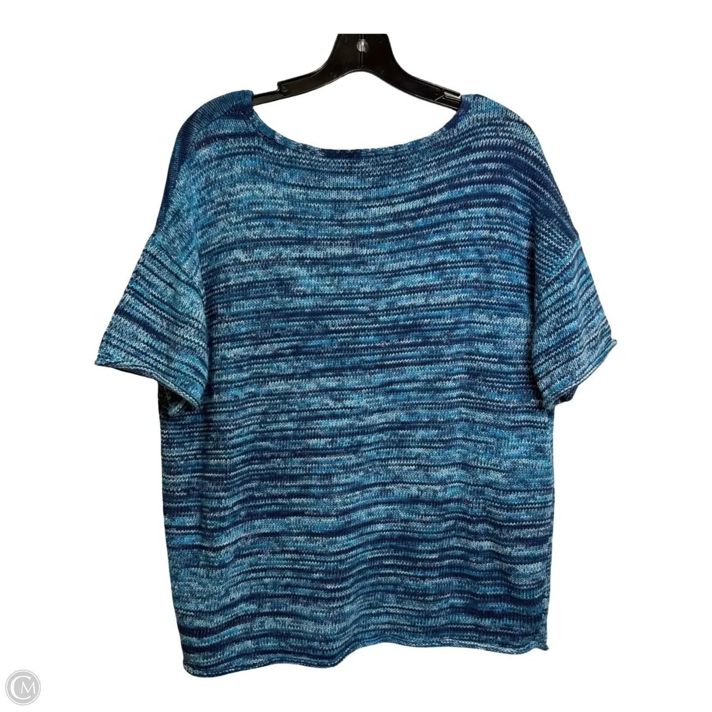 Sweater Short Sleeve By Talbots In Blue, Size: 1x