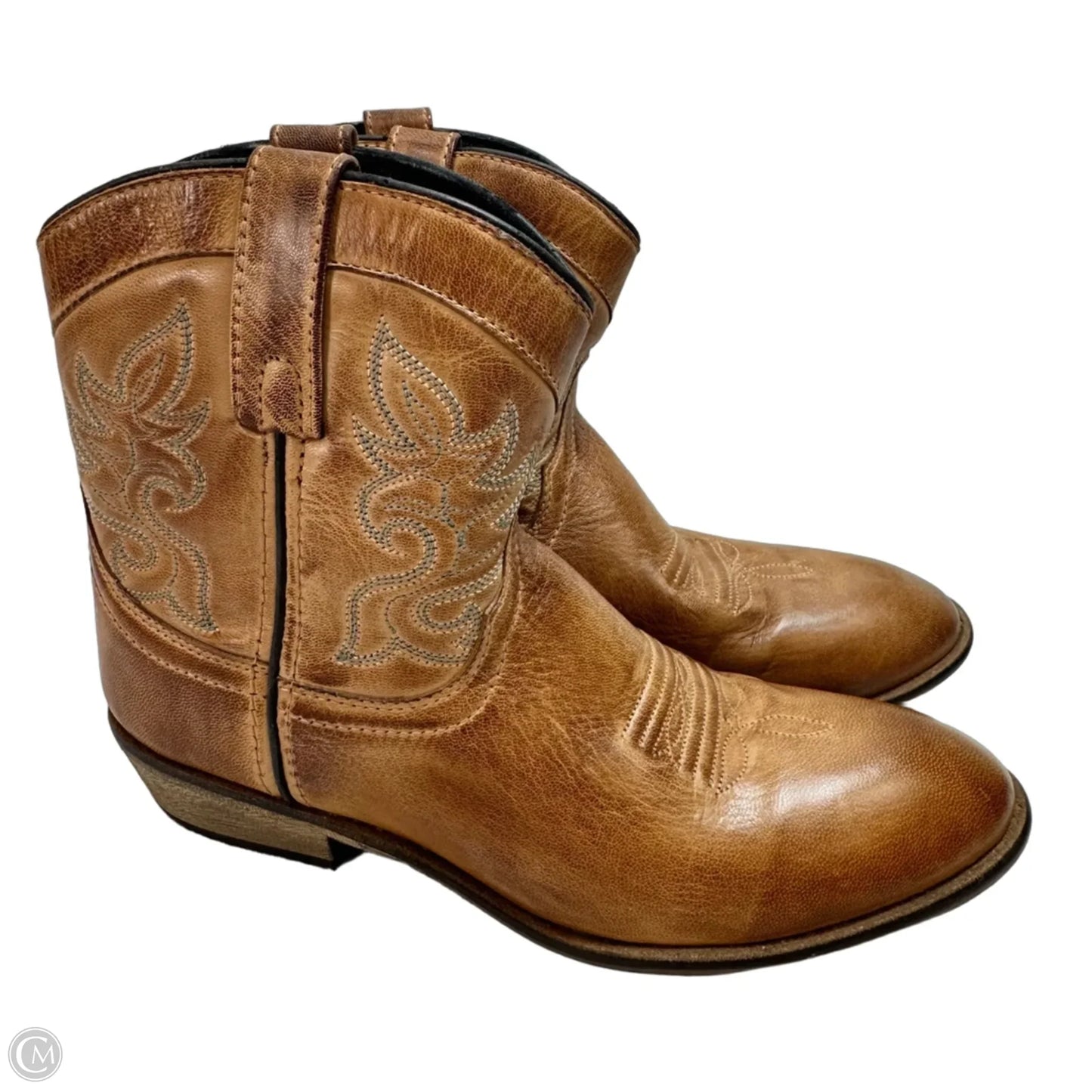 Boots Ankle Flats By Dingo In Brown, Size: 9.5