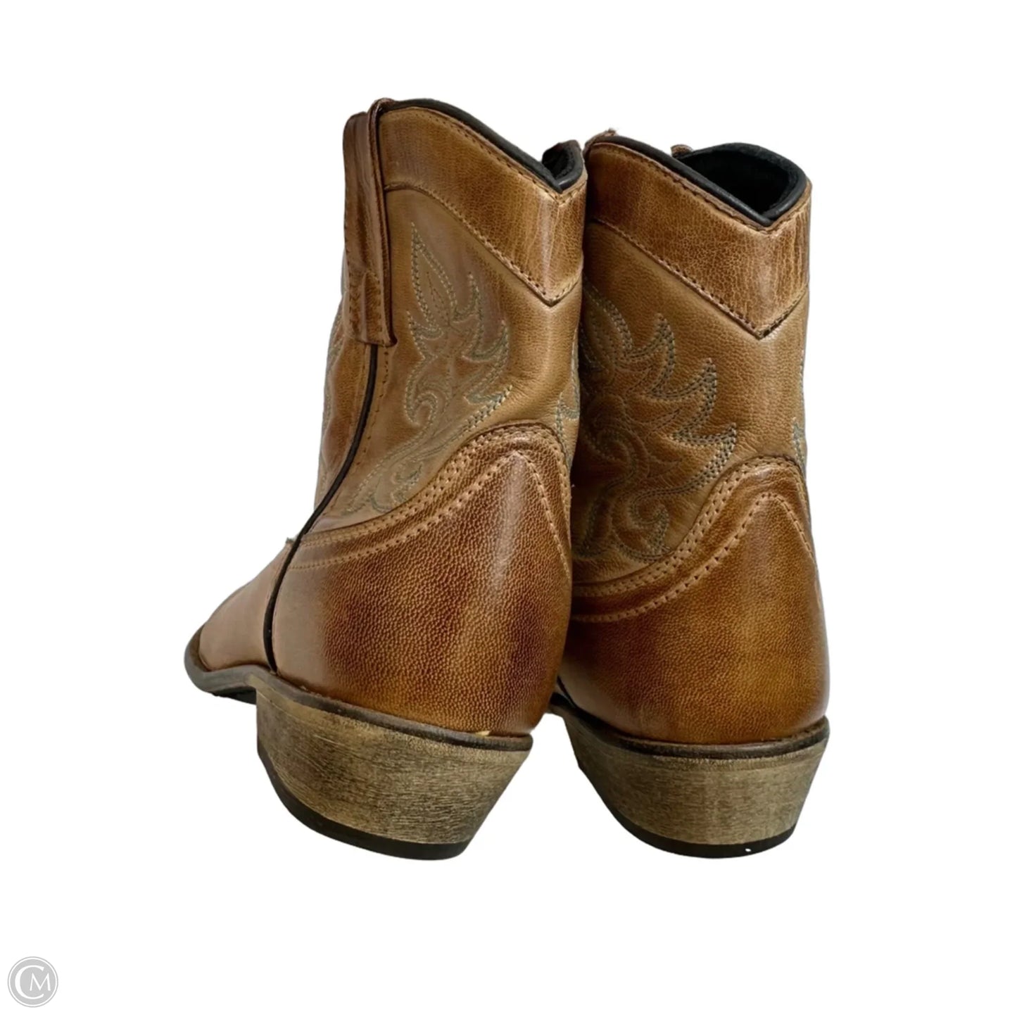 Boots Ankle Flats By Dingo In Brown, Size: 9.5