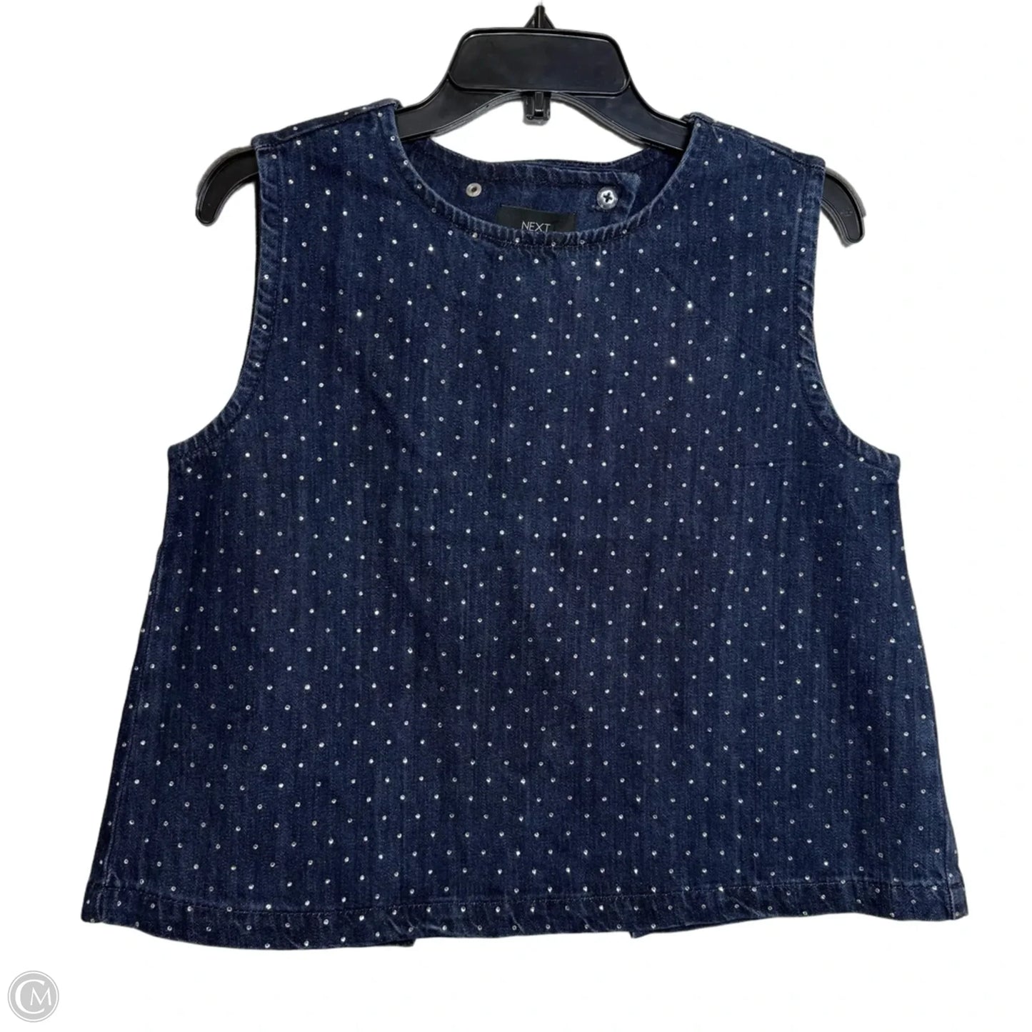 Top Sleeveless By Clothes Mentor In Blue, Size: M