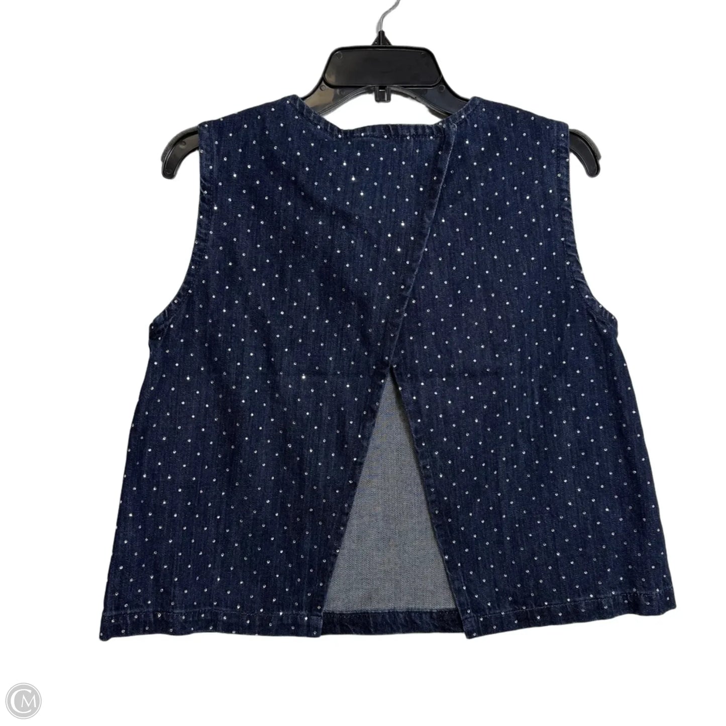 Top Sleeveless By Clothes Mentor In Blue, Size: M