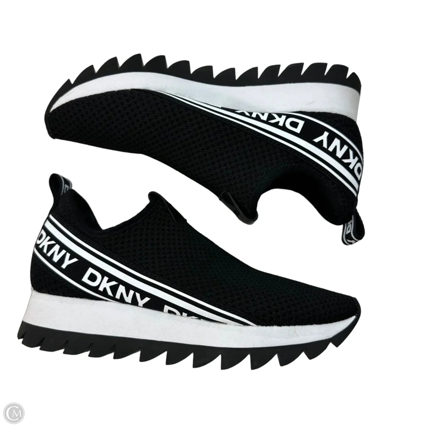 Shoes Sneakers By Dkny In Black, Size: 6.5