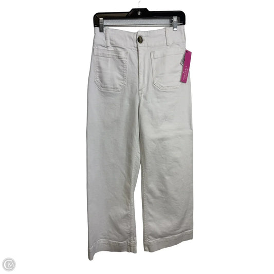 Jeans wide leg By Maeve In white, Size: 4