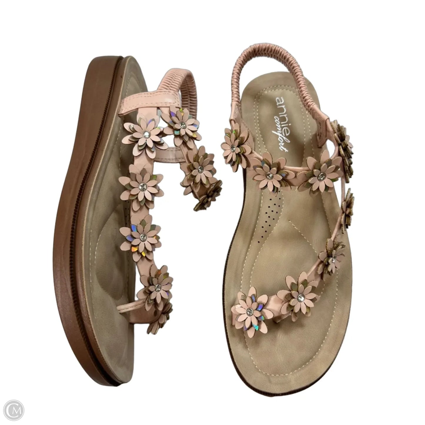 Sandals Flats By Annie In Pink, Size: 9