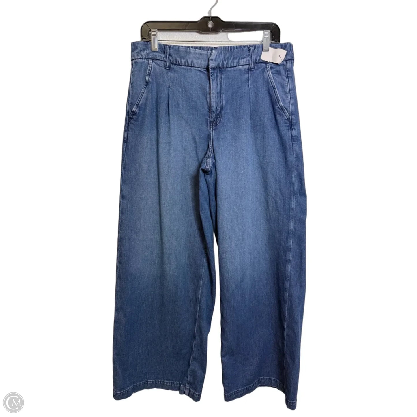 Jeans Wide Leg By American Eagle In Blue Denim, Size: 6