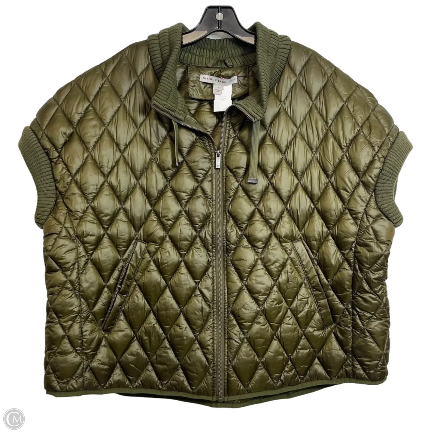Vest Puffer & Quilted By Clothes Mentor In Green, Size: Xl