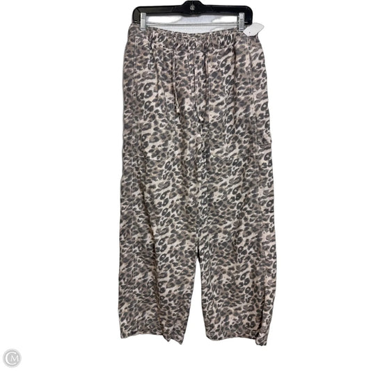 Barrel Pants Wide Leg By Aerie In Animal Print, Size: M