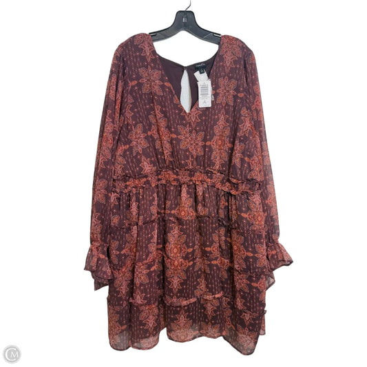 Dress Casual Short By Torrid In Maroon, Size: 3x