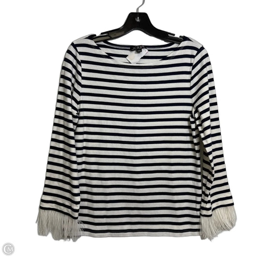Top Long Sleeve By J. Crew In Striped Pattern, Size: M