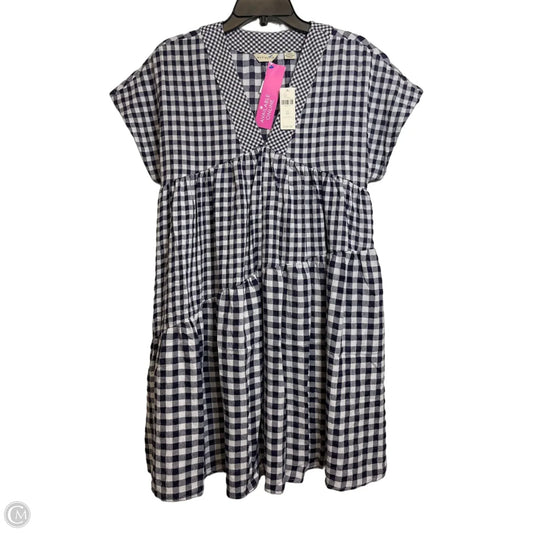 Dress Casual Short By Anthropologie In Blue & White, Size: Xs