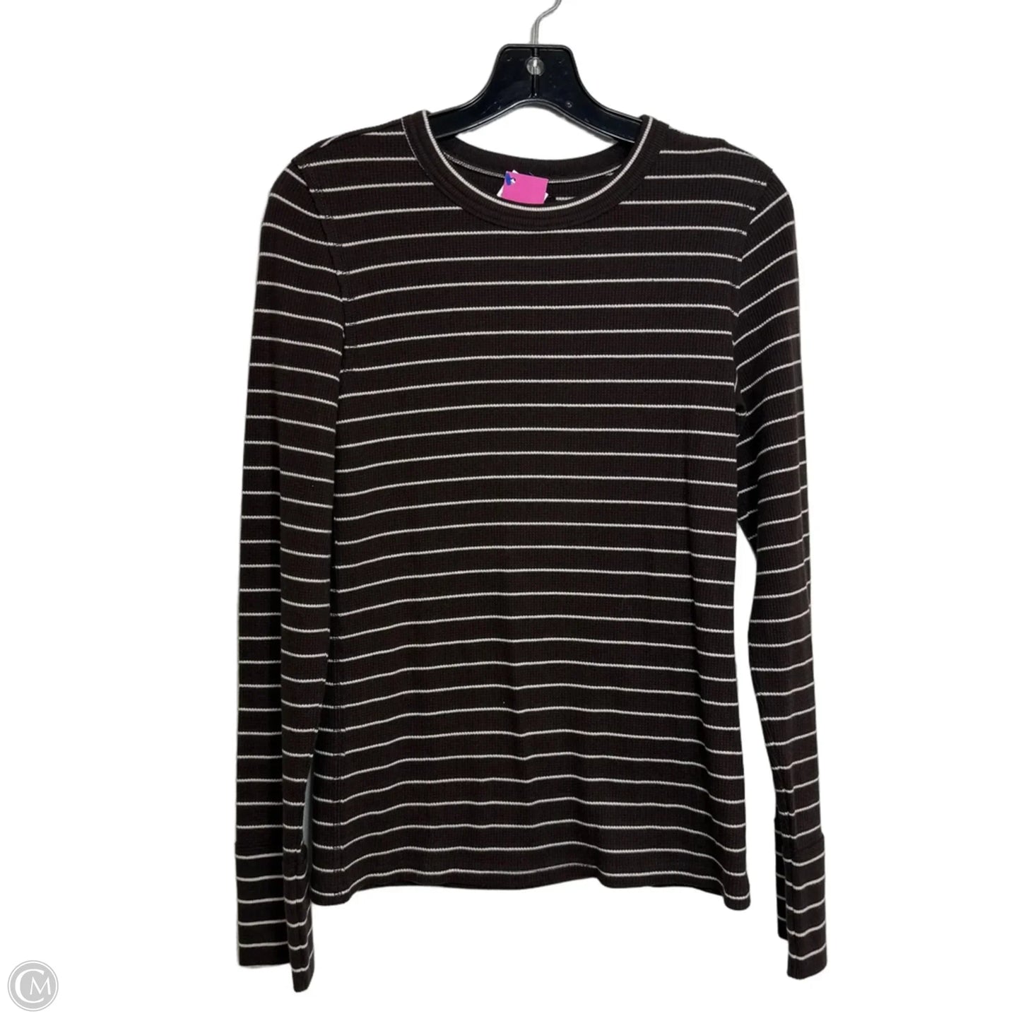 Top Long Sleeve By Aerie In Brown, Size: L