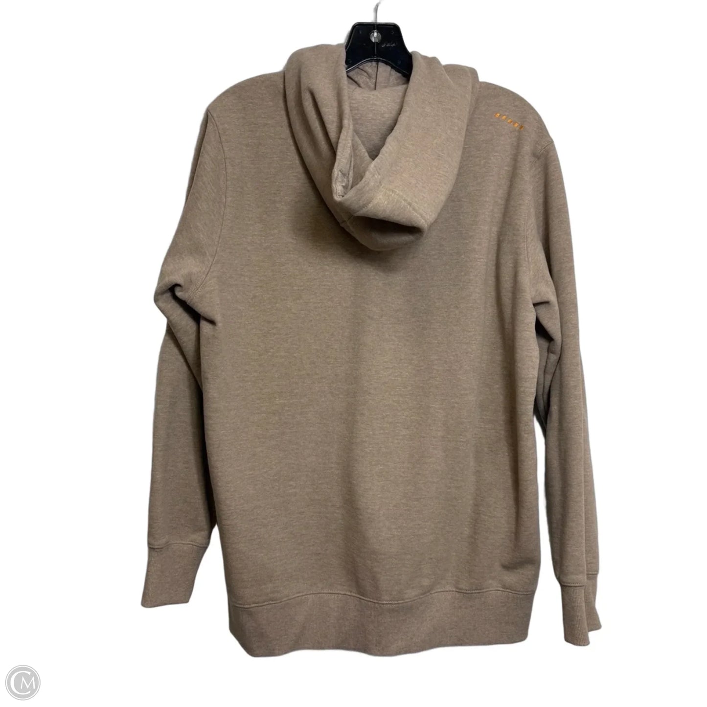 Sweatshirt Hoodie By Ariat In Tan, Size: L