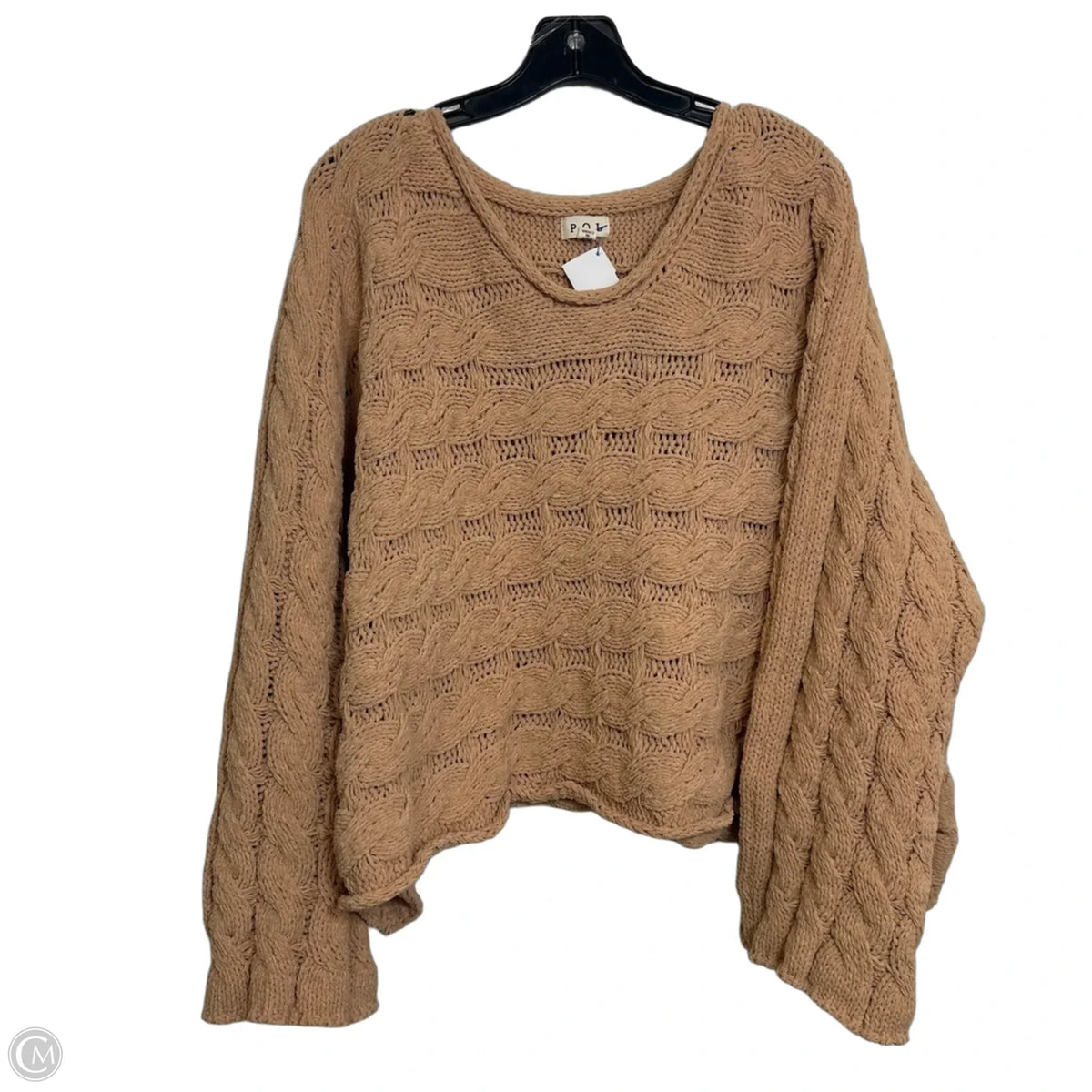 Sweater By Pol In Tan, Size: L