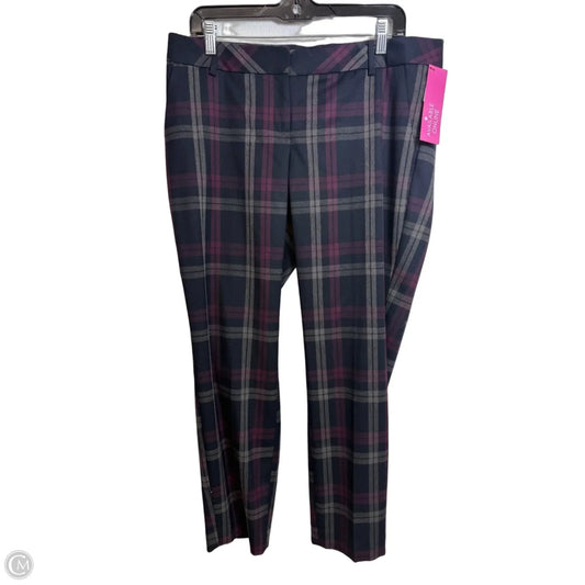 Pants Cropped By Express In Plaid Pattern, Size: 12