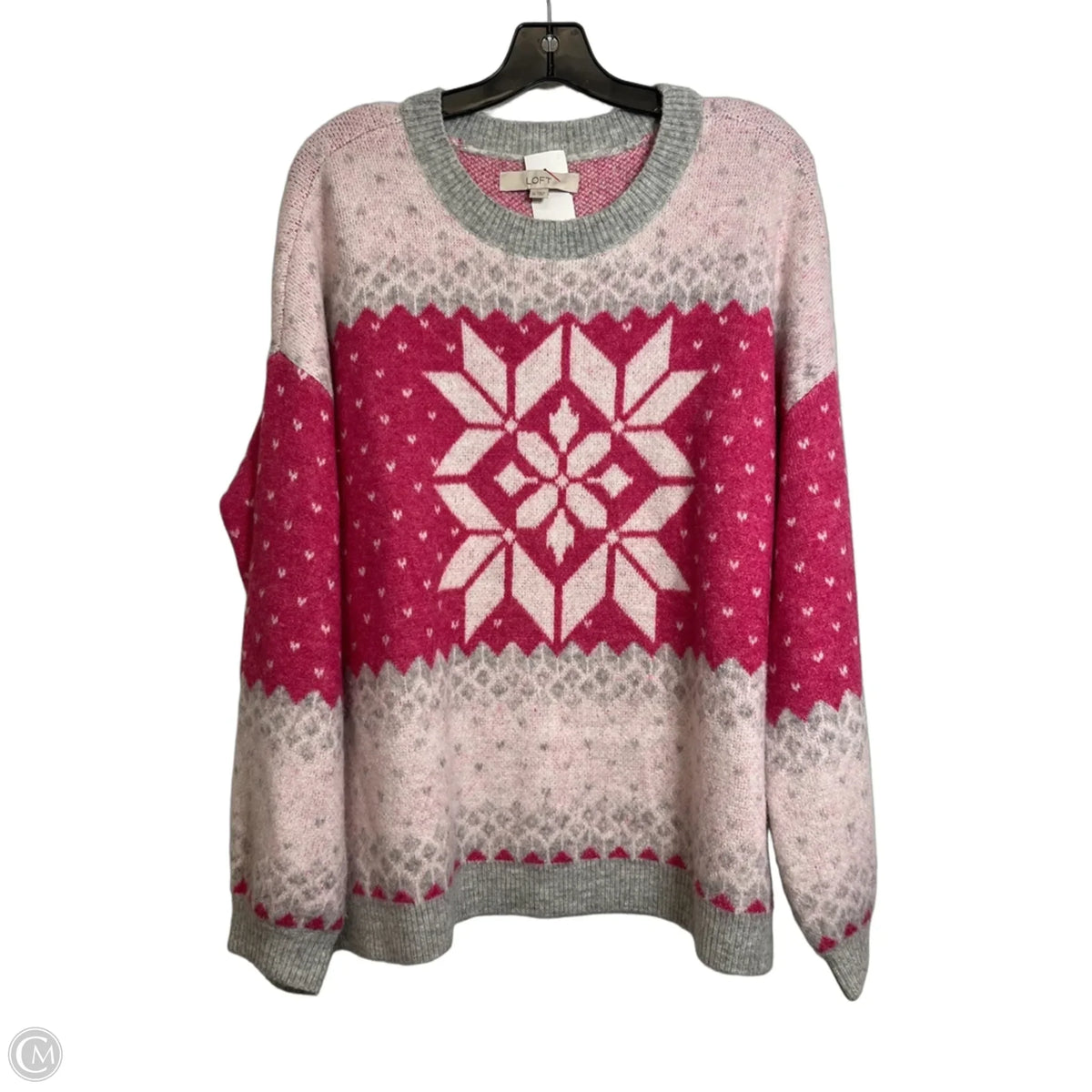 Sweater By Loft In Pink, Size: Xl