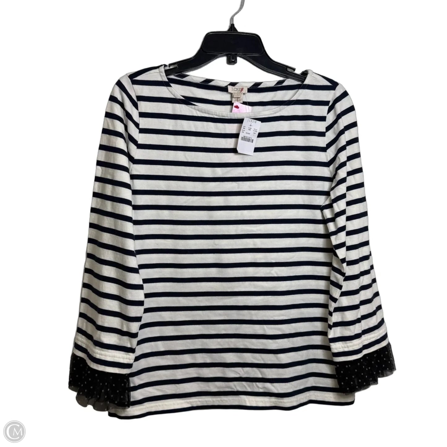 Top Long Sleeve By J. Crew In Striped Pattern, Size: L