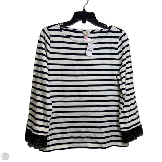 Top Long Sleeve By J. Crew In Striped Pattern, Size: L