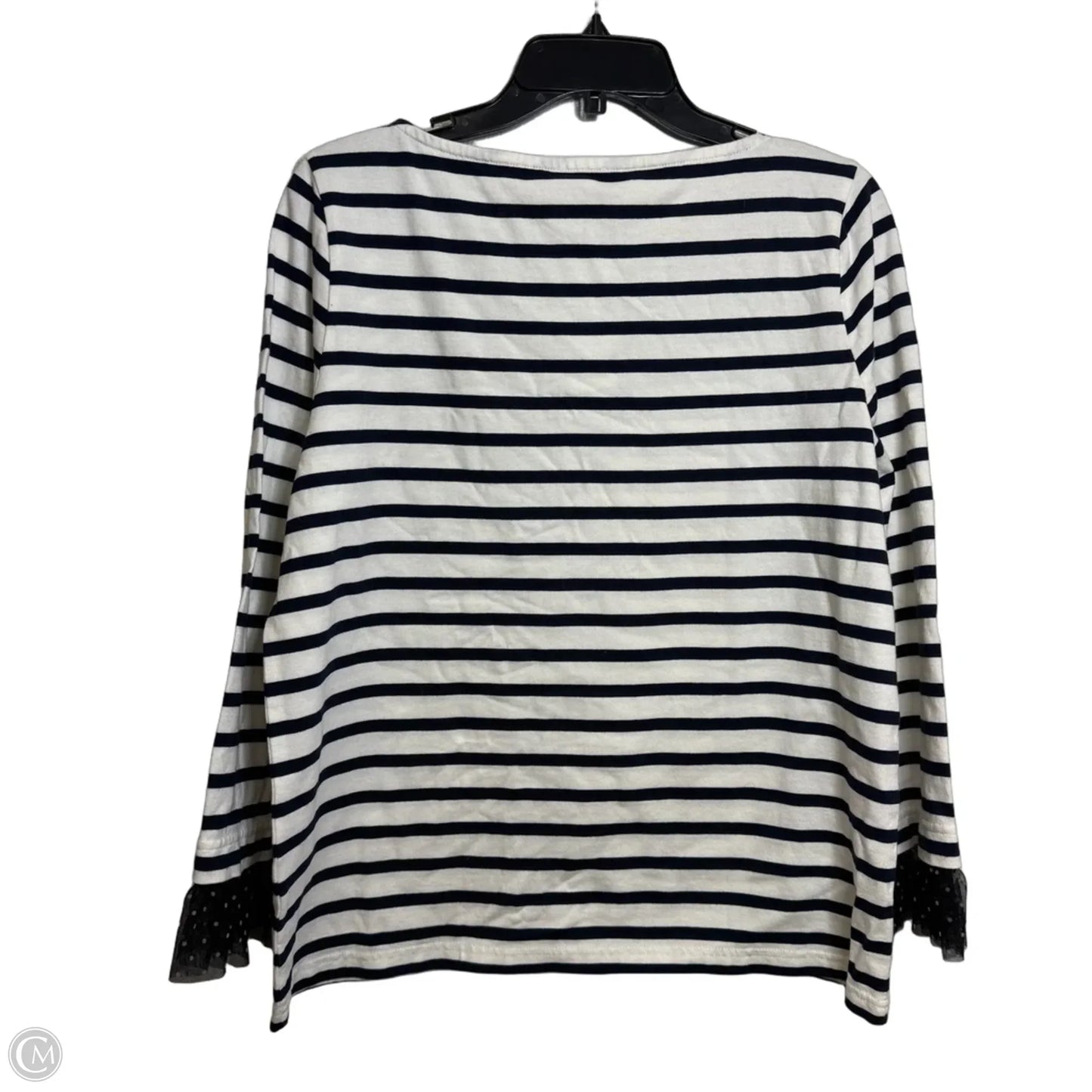 Top Long Sleeve By J. Crew In Striped Pattern, Size: L